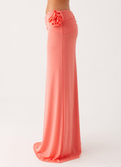 Jayce Maxi Skirt - Salmon