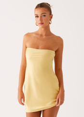 Yulina Mini Dress - Yellow