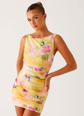 Yennifer Mini Dress - Sunburst Floral