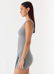 Everly Mini Dress - Grey