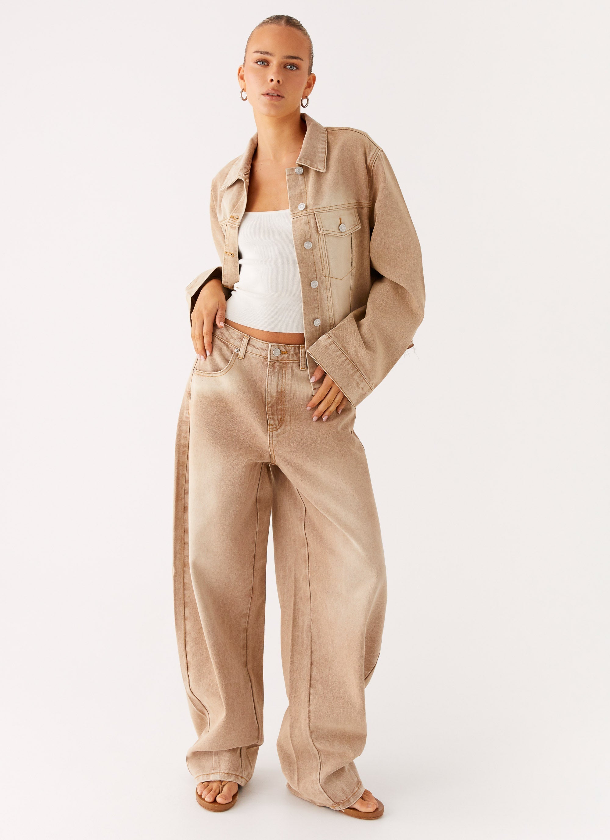 Khalil Denim Jacket - Tan