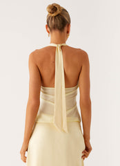 Pollie Halter Top - Yellow