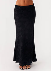 Starlit Maxi Skirt - Black