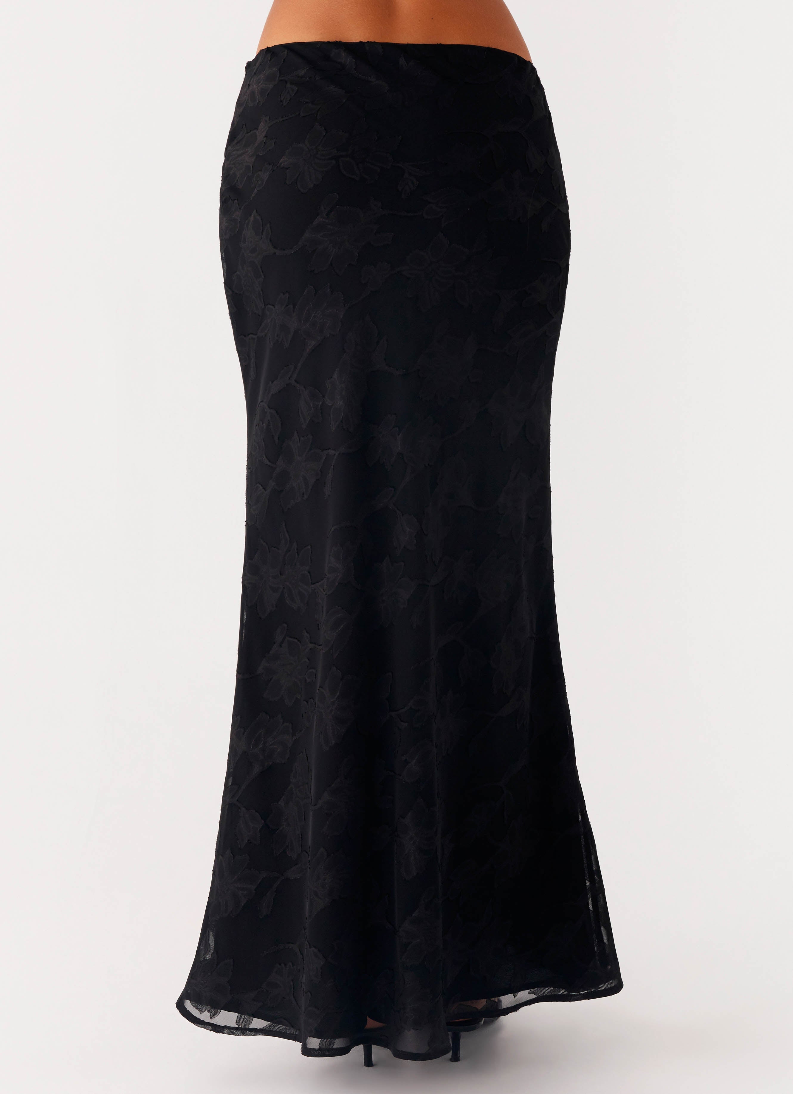 Starlit Maxi Skirt - Black